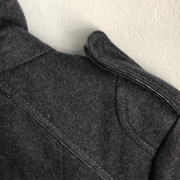 Guess Dark Gray Wool Military Style Jacket - Picture 8 of 8
